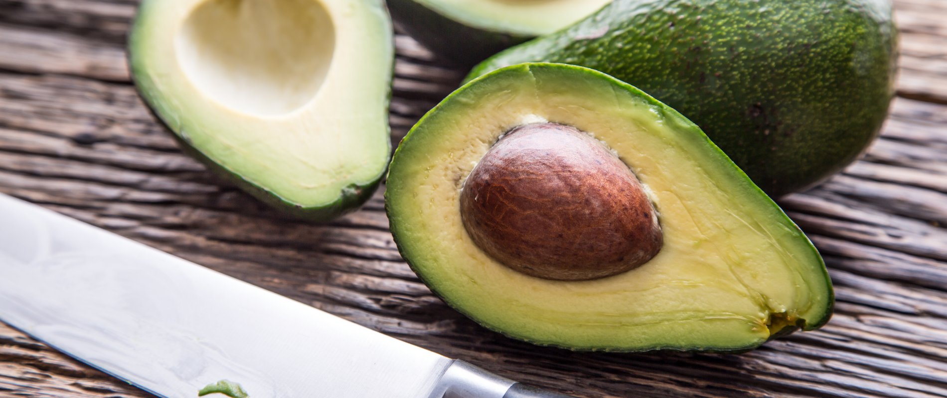 Avocado sliced open