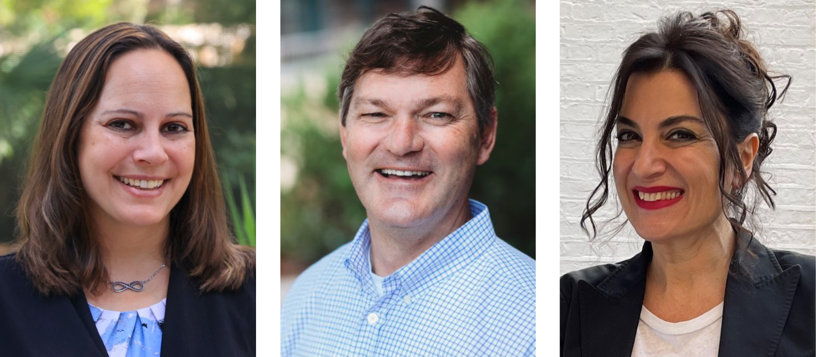 New Lakeside executives, from left: Elise Carmichael, CTO; Guy Lever, Customer Success SVP; and Ayelet Elstein, Vice President of EMEA.