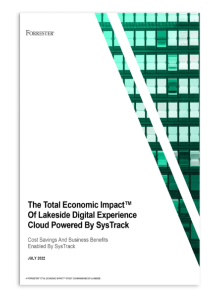 The Total Economic Impact study commissioned by Lakeside Software.