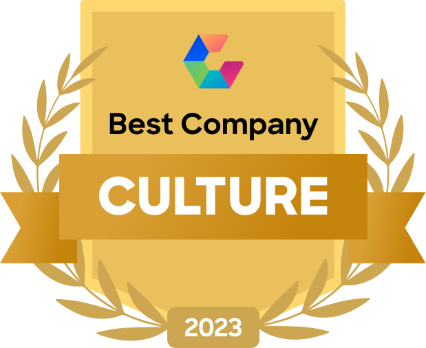 Graphic of an award for Best Company Culture